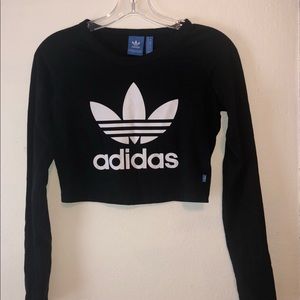Adidas Long Sleeve Crop Top